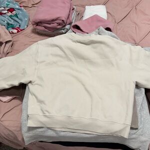 lululemon athletica Cream Sweatshirt